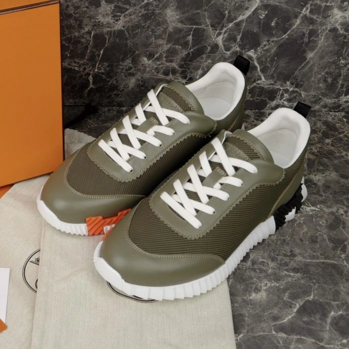 Hermes Bouncing Sneaker Olive Green Khaki 2026 | Drip Kickz Hermes Bouncing Sneaker Olive Green Khaki - Image 2