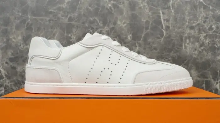 Hermes Match Sneaker White Goatskin 2026 | Drip Kickz Hermes Match Sneaker White Goatskin - Image 3