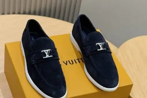 LV Estate Loafer Navy Blue - 43