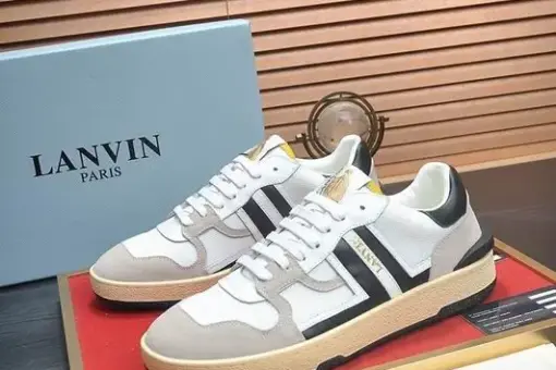 Lanvin Clay Mesh Sneakers Grey/White - 44
