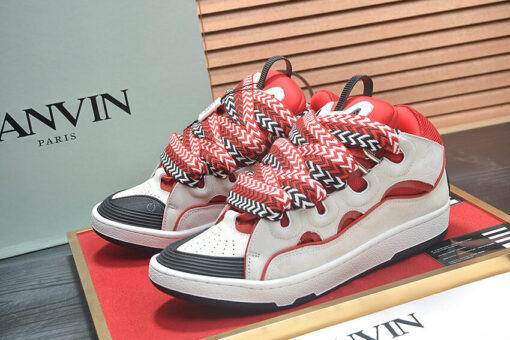 Lanvin Curb panelled-Design Sneakers White - 42