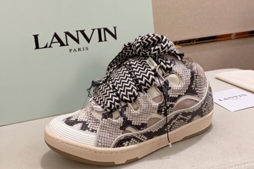 Lanvin Curb Sneakers Snake Print - 37
