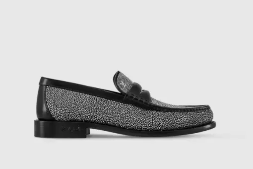 LV loafer Glazed Calf Leather Black - 35