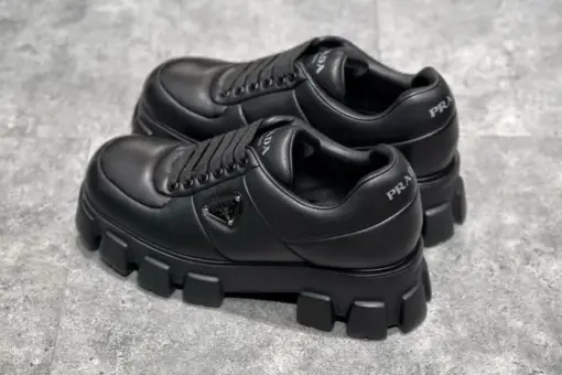 Prada Monolith Loafers Black