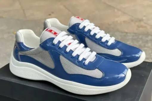 Prada America’s Cup Biker Fabric Sneaker Lapis Lazuli - 38