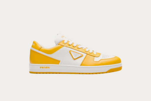 Prada – Downtown Leather White / Sun Low Top Sneakers - 39