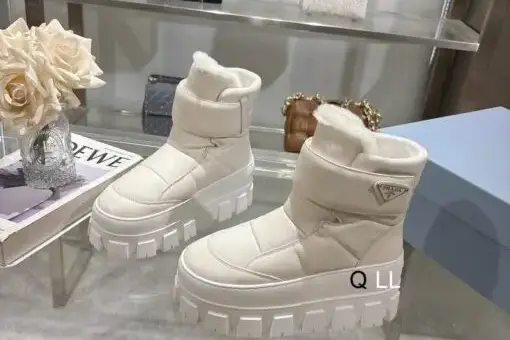 Prada Monolith Boots White M1 - 45