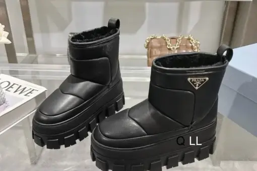 Prada Monolith Boots Black - 39
