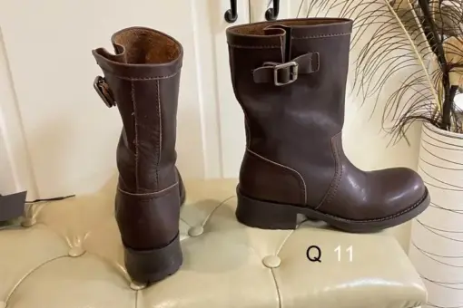 Prada Leather Ankle Boots Brown - 38