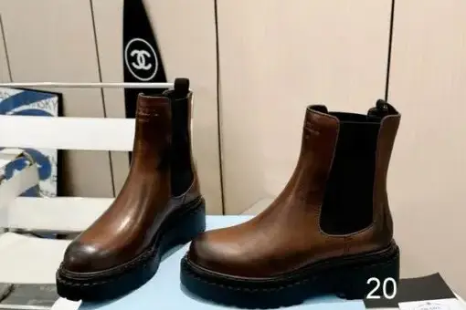 Prada Chelsea Boots Dark Brown - 38