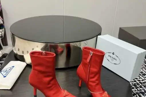 Prada Booties Red - 36