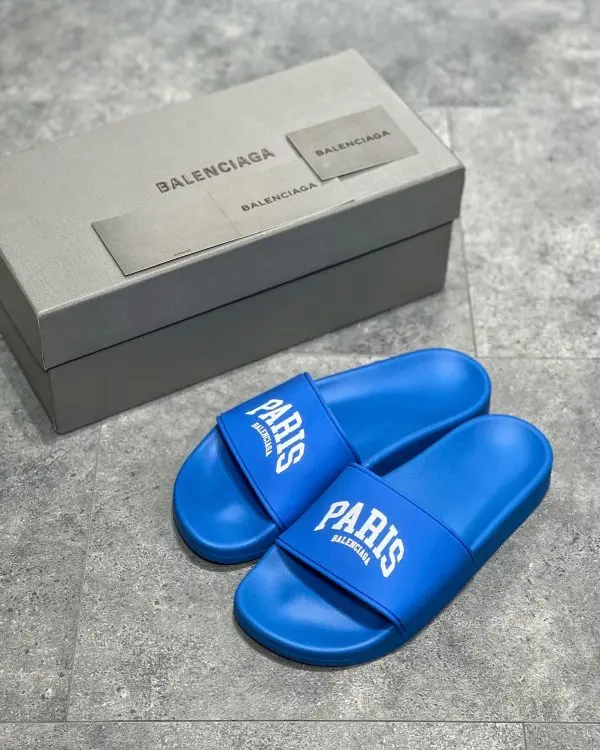 Balenciaga Slippers Blue White 2026 | Drip Kickz Balenciaga Slippers Blue White