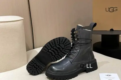 UGG Lace-Up Platform Boot Black
