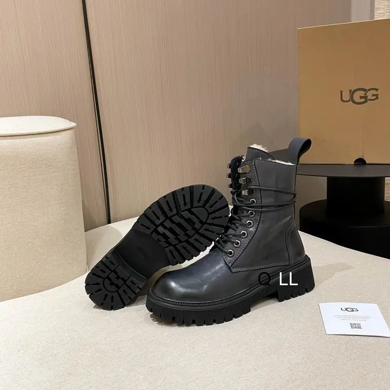 UGG Lace-Up Platform Boot Black 2026 | Drip Kickz UGG Lace-Up Platform Boot Black
