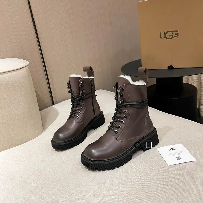 UGG Lace-Up Platform Boot Brown 2026 | Drip Kickz UGG Lace-Up Platform Boot Brown
