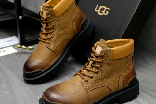 UGG Casual Martin Sneaker Boots Leather Brown