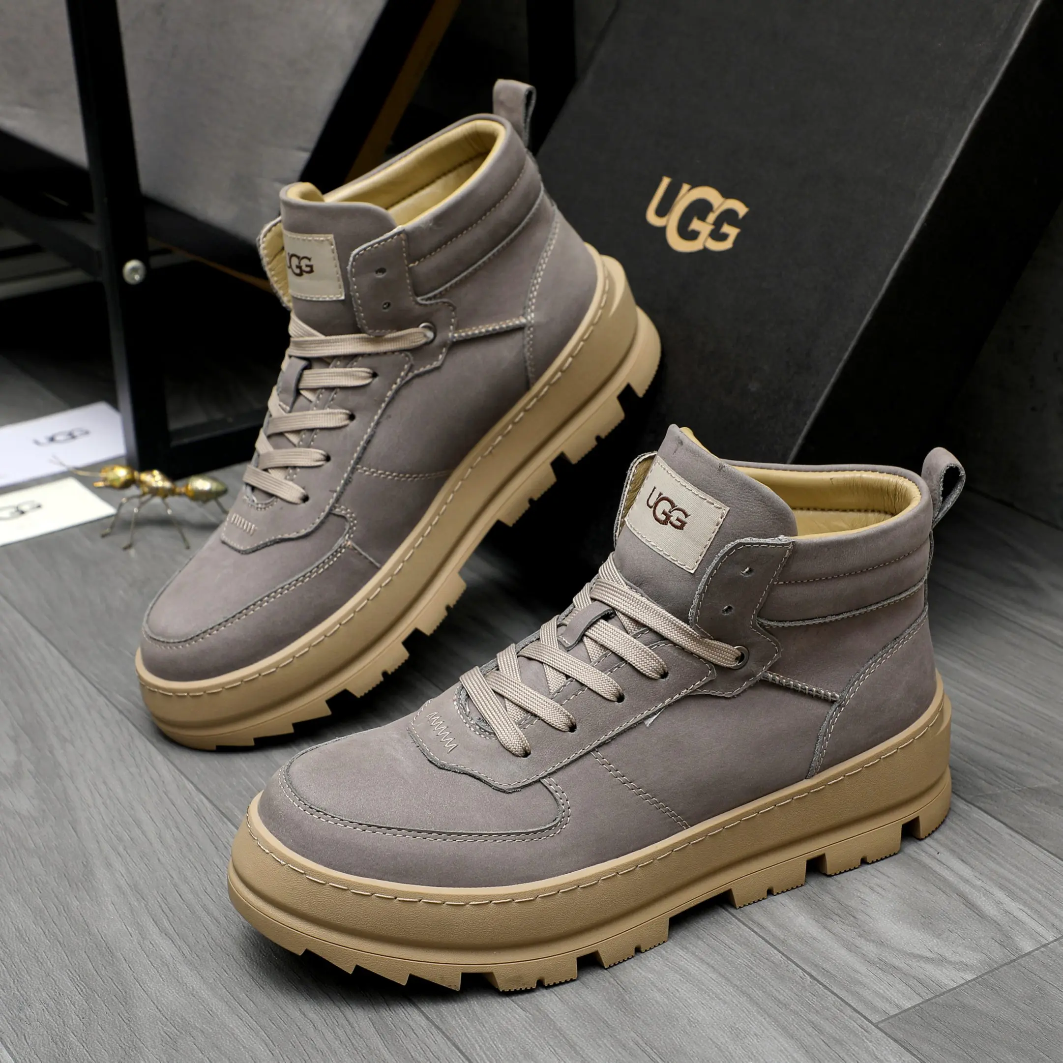 UGG LUG Sneaker Boots Gray 2026 | Drip Kickz UGG LUG Sneaker Boots Gray - Image 2