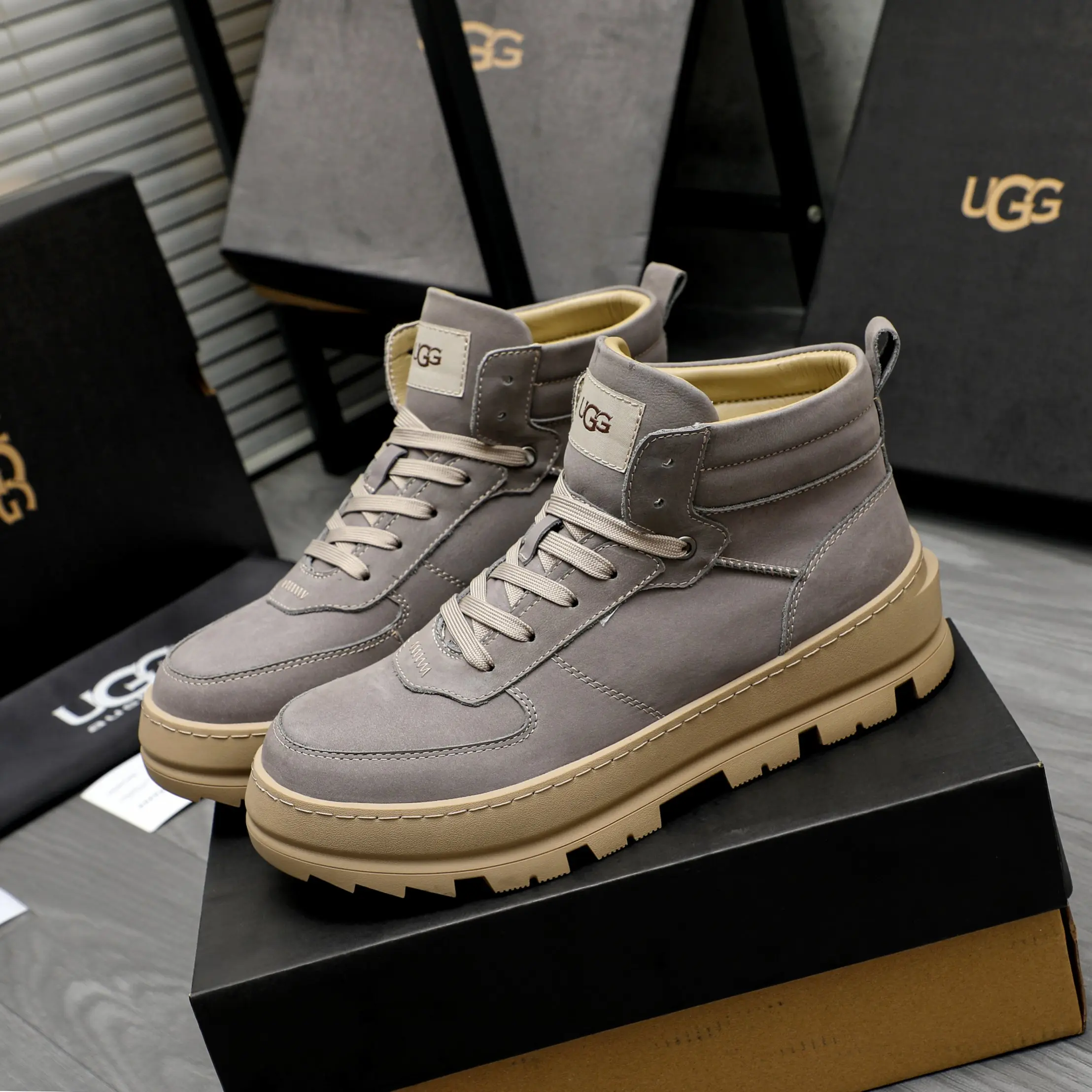 UGG LUG Sneaker Boots Gray 2026 | Drip Kickz UGG LUG Sneaker Boots Gray - Image 3