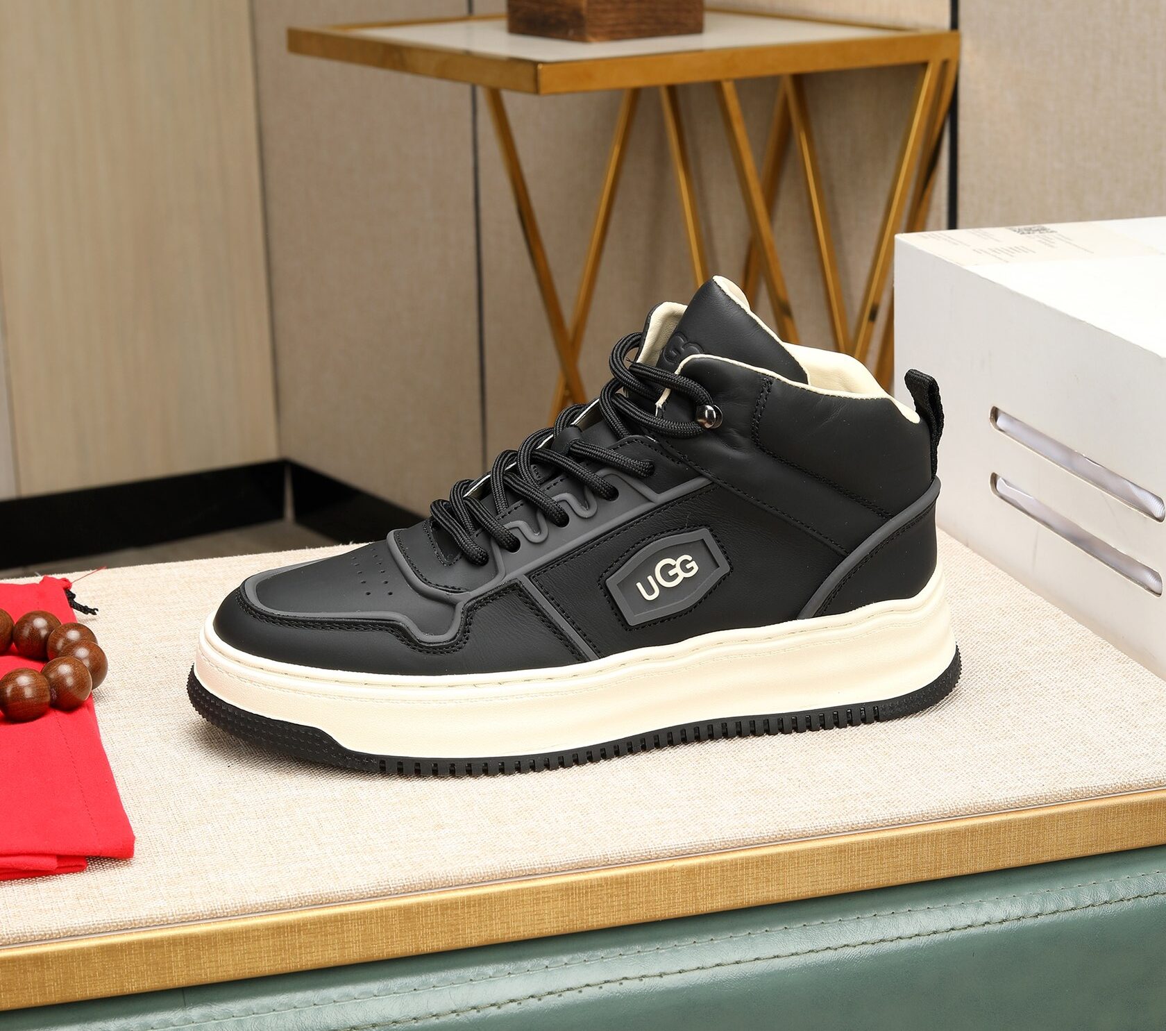 UGG Fried Street High Top Boots Black 2026 | Drip Kickz UGG Fried Street High Top Boots Black
