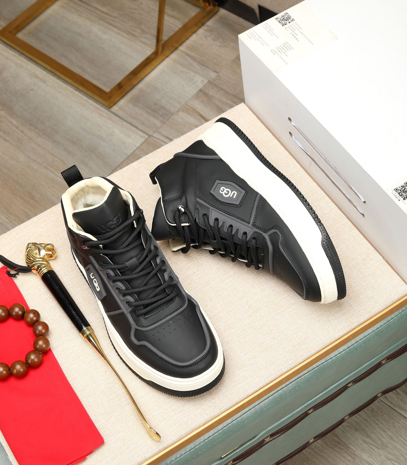 UGG Fried Street High Top Boots Black 2026 | Drip Kickz UGG Fried Street High Top Boots Black - Image 2