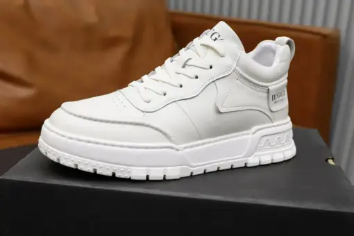 Ugg White Leather Platform Sneaker