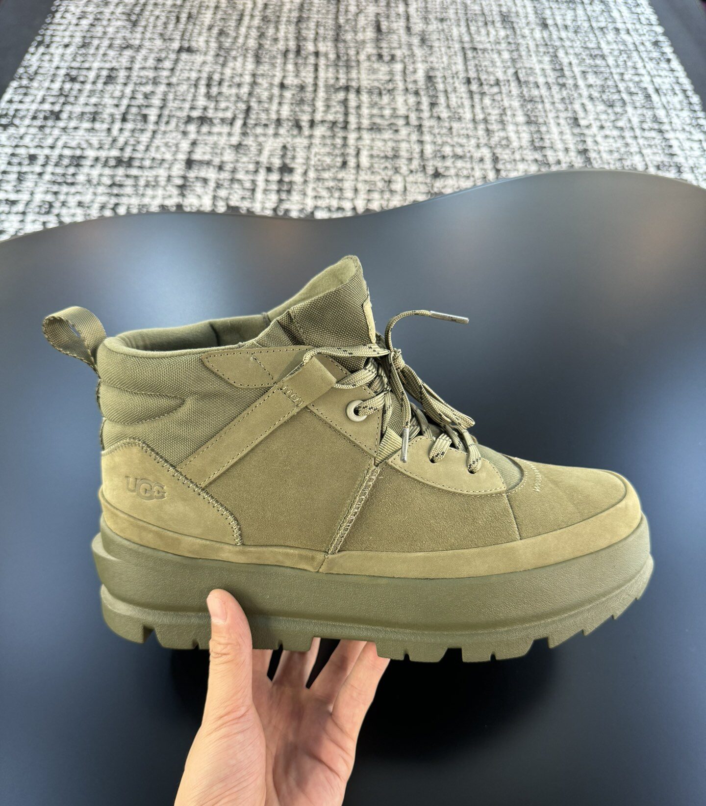UGG The Lug Chukka Boots Military Green 2026 | Drip Kickz UGG The Lug Chukka Boots Military Green