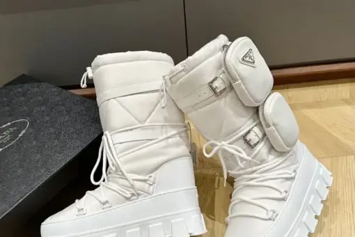 Prada Women Boots All White - 43