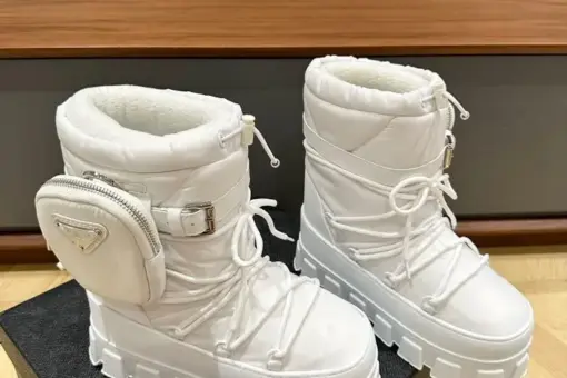 Prada Women Boots Full White - 43