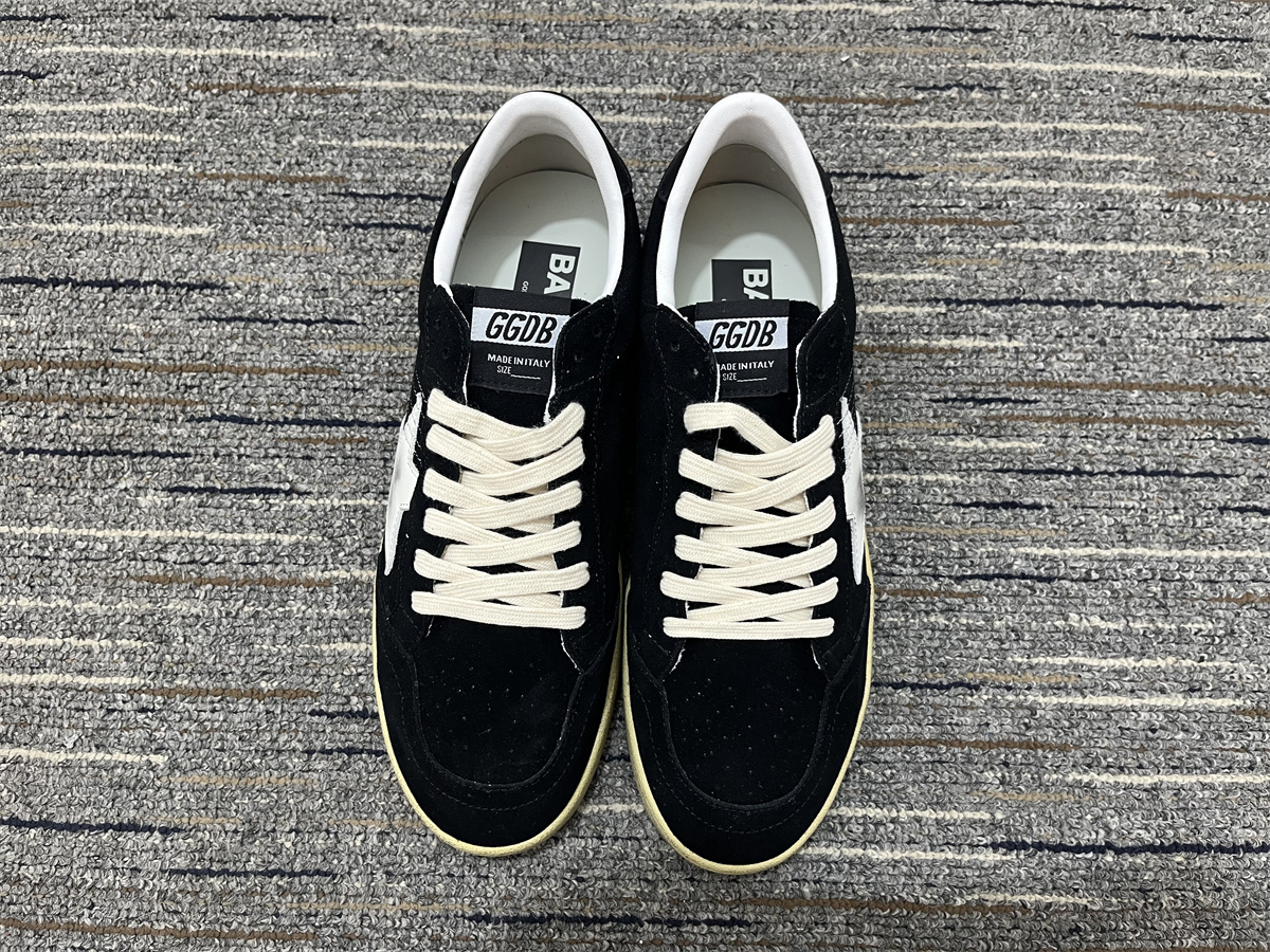 Golden Goose Ball Star Suede Black White 2026 | Drip Kickz Golden Goose Ball Star Suede Black White - Image 2