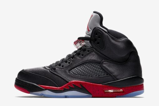 Air Jordan 5 Retro Satin Bred Sneaker Black - 36