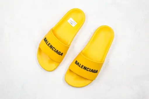 Balenciaga Slippers Yellow Black