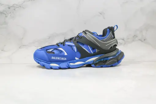 BALENCIAGA Track Mule Clear Sole Sneakers Dark Blue