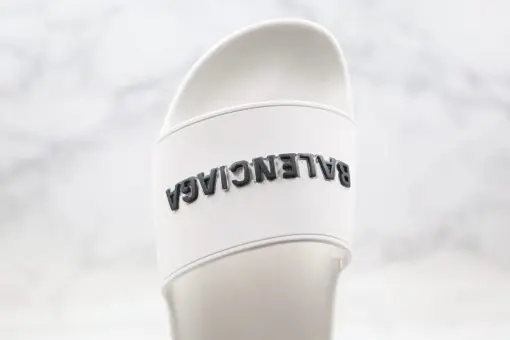 Balenciaga Slippers White Rubber Pool Slides 2026 | Drip Kickz Balenciaga Slippers White Rubber Pool Slides - Image 2