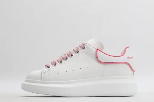 Alexander Mcqueen White Pink Rubber