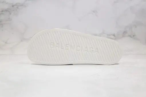 Balenciaga Slippers White Rubber Pool Slides 2026 | Drip Kickz Balenciaga Slippers White Rubber Pool Slides - Image 4