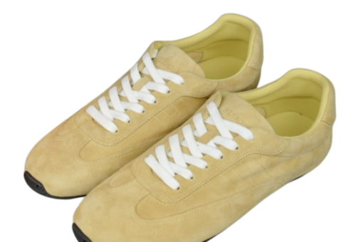 Hermes Beige Suede Sneakers