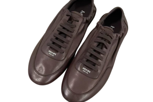 Prada Collapse Leather Sneaker Burnt Brown - 40