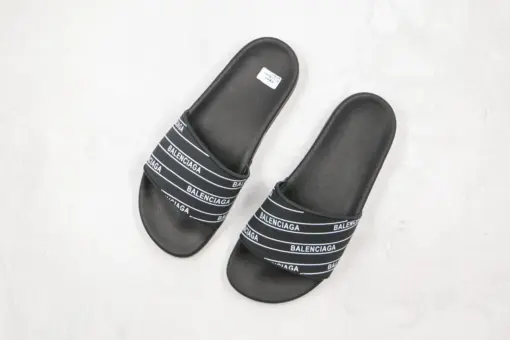 Balenciaga Slippers Black Rubber