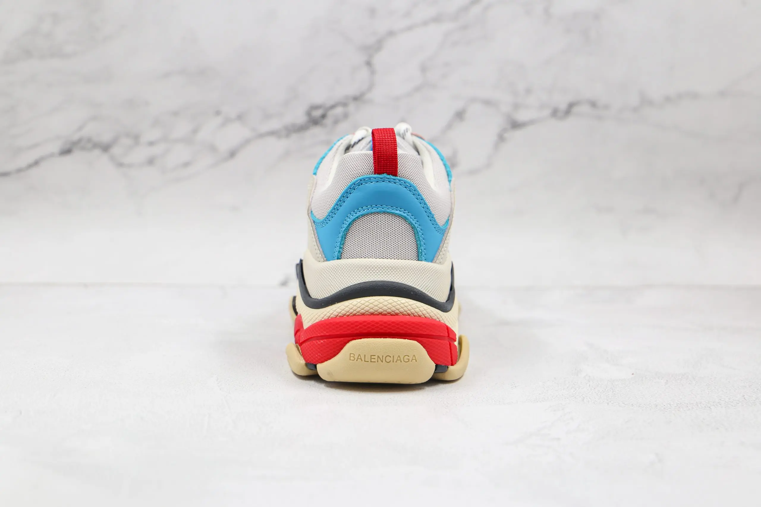 Balenciaga Triple S White Blue Pink 2026 | Drip Kickz Balenciaga Triple S White Blue Pink - Image 5