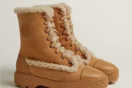Hermes Fresh Ankle Boot Leather Brown