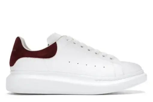 Alexander McQueen Oversized Burgundy Croc Suede