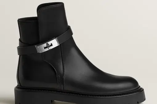 Hermes Jeff Ankle Boot Black
