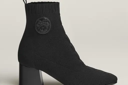 Hermes Jenna 60 Ankle Boot Black