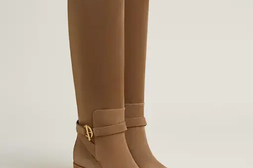 Hermes Justine 50 Boot Leather Brown