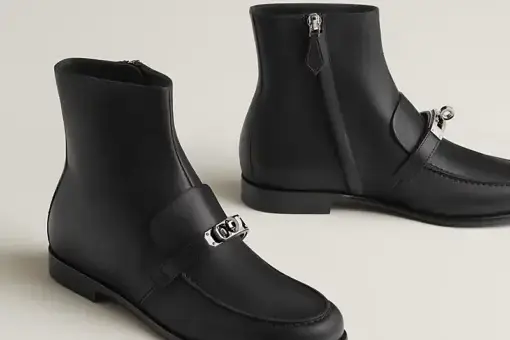 Hermes Kelsy Ankle Boot Black
