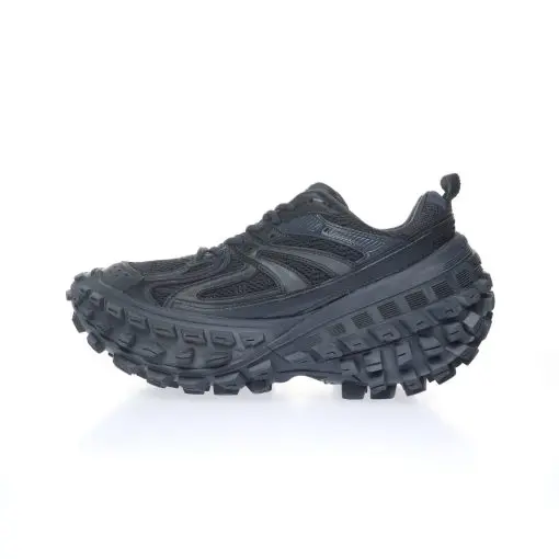 BALENCIAGA Defender Full Black Rubber Platform Sneakers 2026 | Drip Kickz BALENCIAGA Defender Full Black Rubber Platform Sneakers