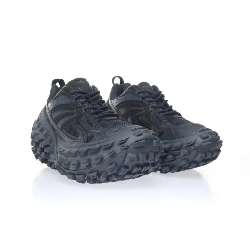 BALENCIAGA Defender Full Black Rubber Platform Sneakers 2026 | Drip Kickz BALENCIAGA Defender Full Black Rubber Platform Sneakers - Image 3