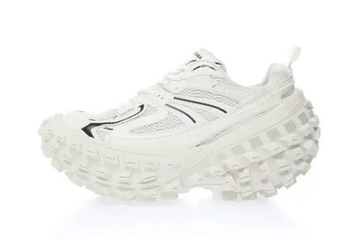BALENCIAGA Defender White Rubber Platform Sneakers