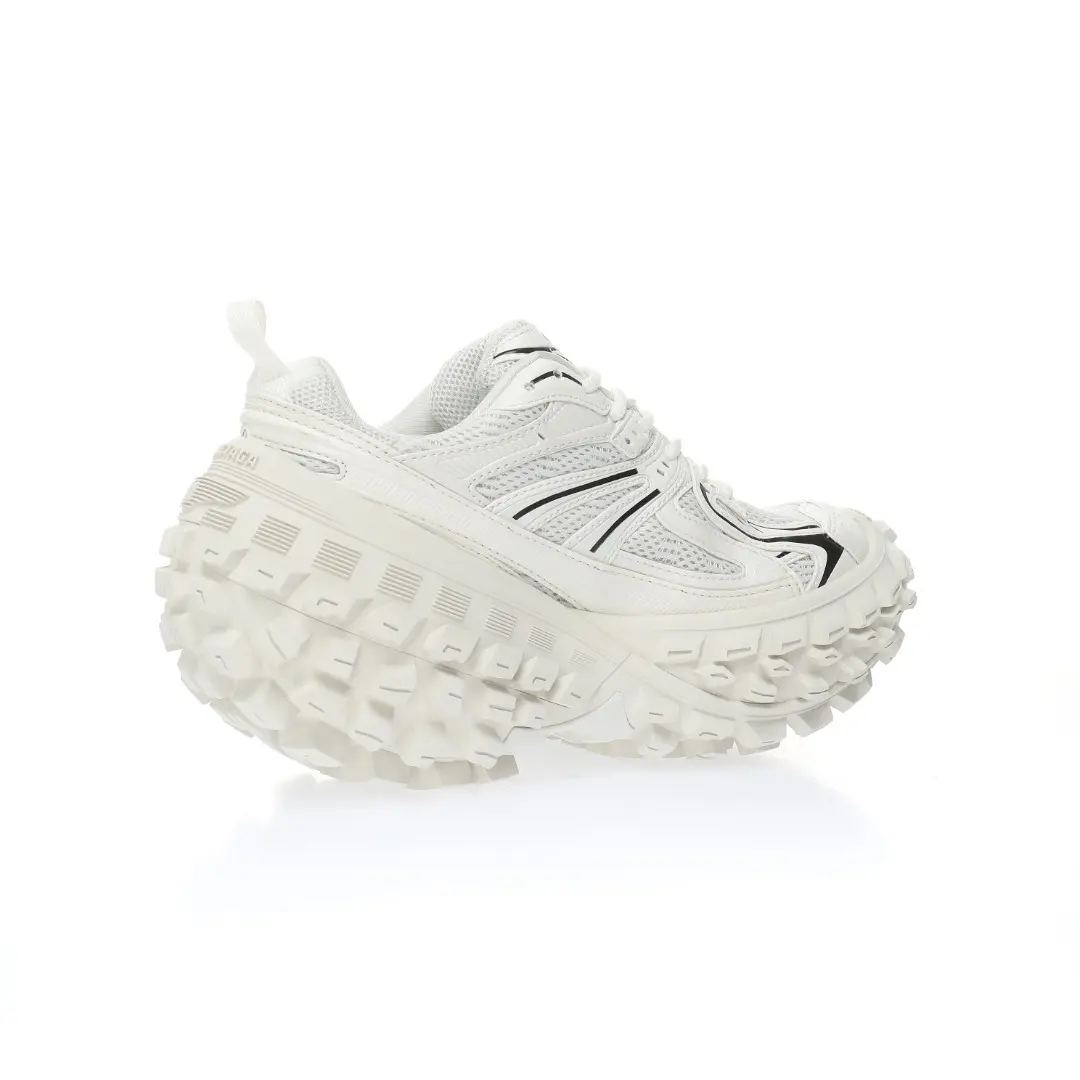 BALENCIAGA Defender White Rubber Platform Sneakers 2026 | Drip Kickz BALENCIAGA Defender White Rubber Platform Sneakers - Image 5