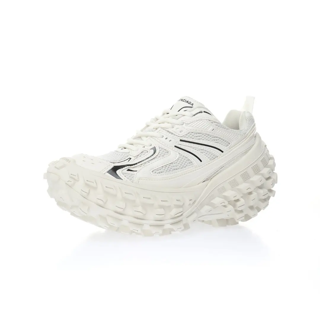 BALENCIAGA Defender White Rubber Platform Sneakers 2026 | Drip Kickz BALENCIAGA Defender White Rubber Platform Sneakers - Image 2
